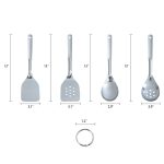 Mainstays Stainless Steel 4-Piece Utensil Set: Includes Spatula, Slotted Spatula, Spoon, and Slotted Spoon - Image 5
